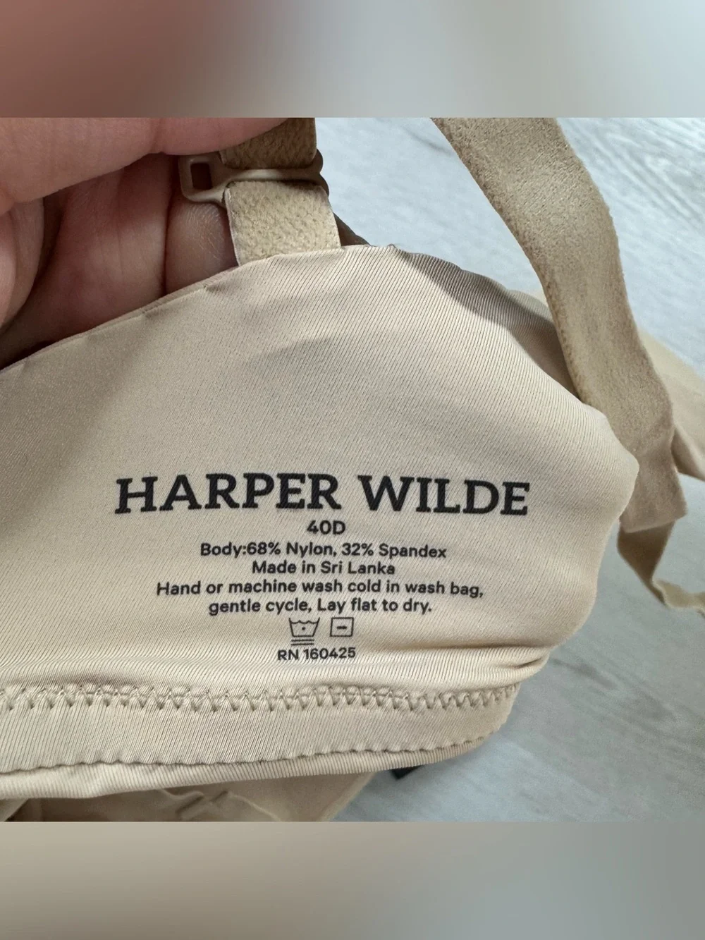 NWT Harper Wilde Underwire Nude Bra, 40D